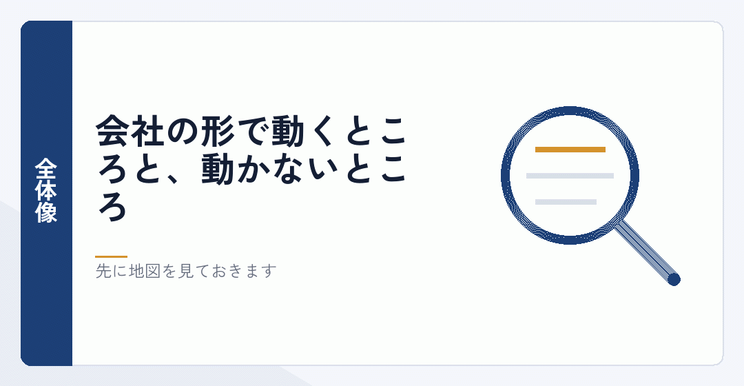 株式会社と合同会社の違いの全体像を表したイラスト