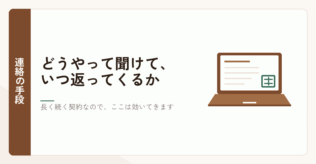 顧問税理士との連絡手段を表したイラスト