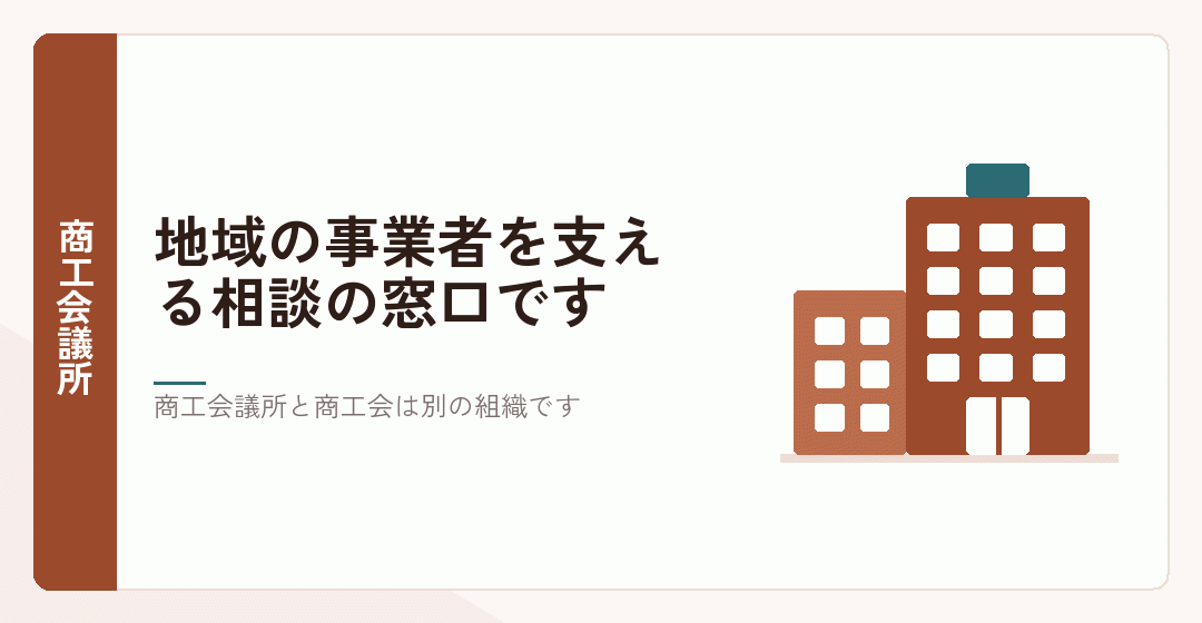 商工会議所の相談窓口を表したイラスト