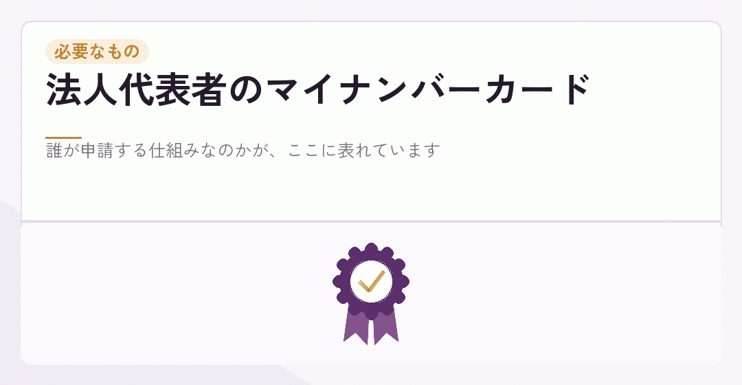 マイナンバーカードで本人認証をして申請する場面を表したイラスト